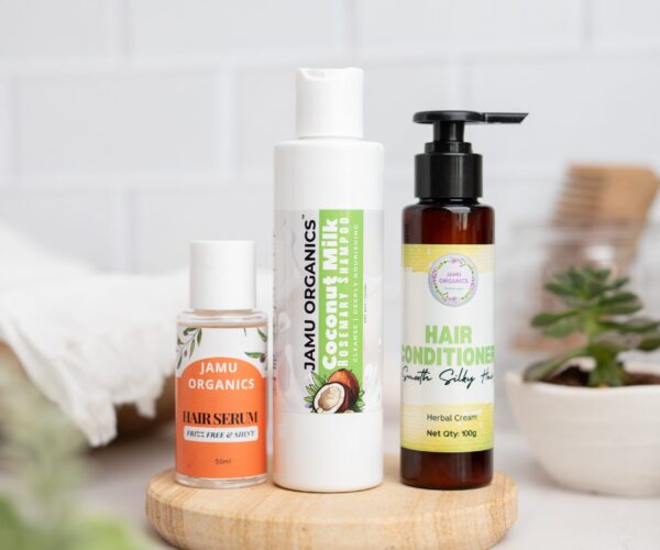 Serum,coconut milk shampoo,hair conditioner