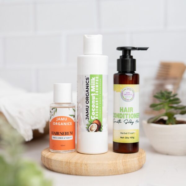 Serum,coconut milk shampoo,hair conditioner